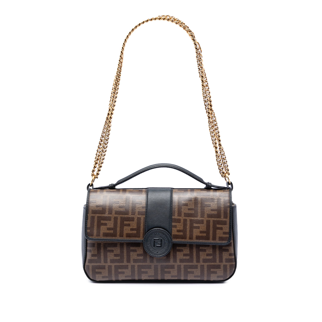 Fendi Zucca Cristal Double F Baguette Sac