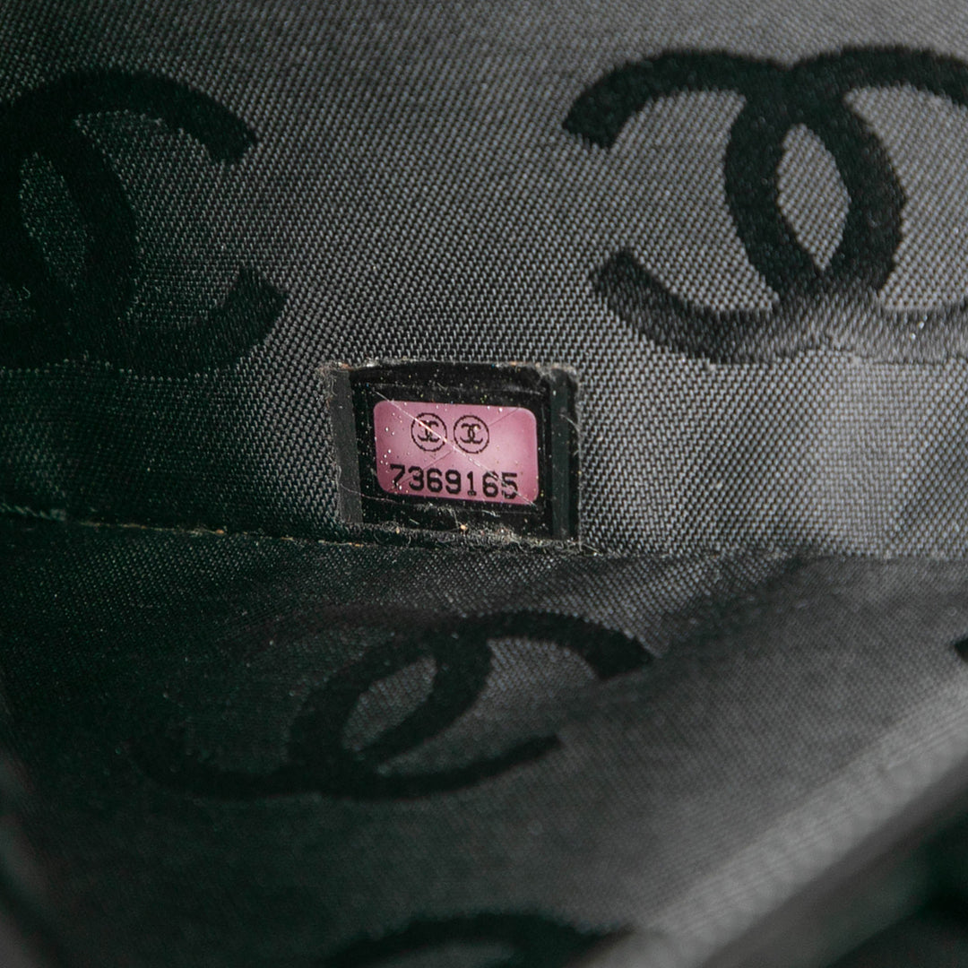 Chanel CC Cuir d’agneau Wild Stitch Sac à main Noir