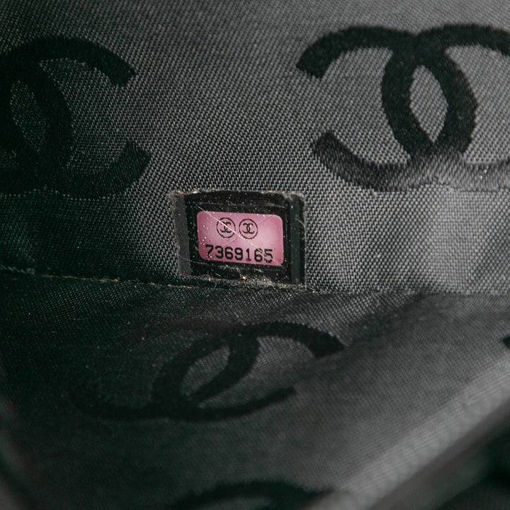 Chanel CC Cuir d’agneau Wild Stitch Sac à main Noir