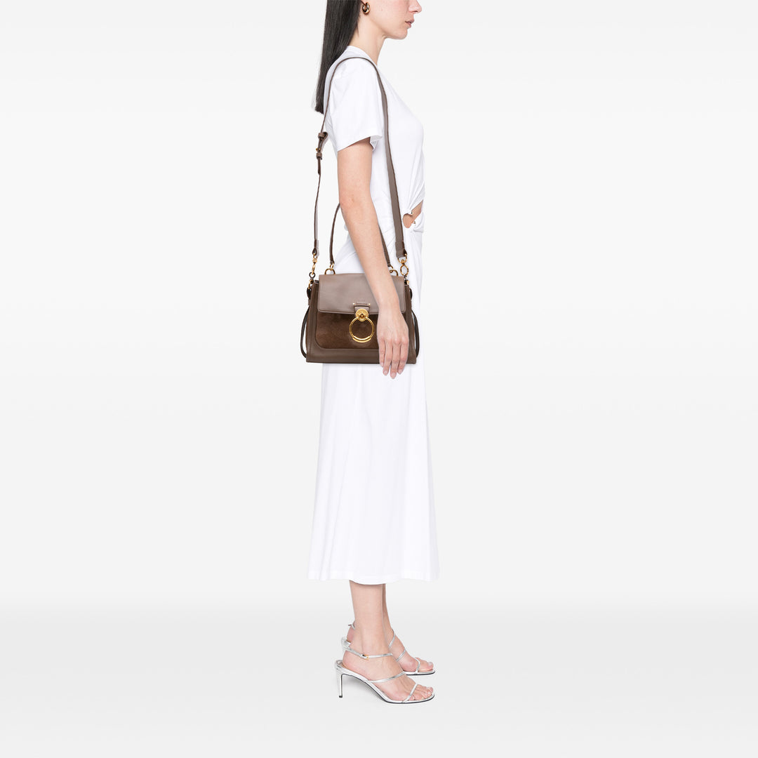 Tess Day Sac Petit Cuir de veau Marron