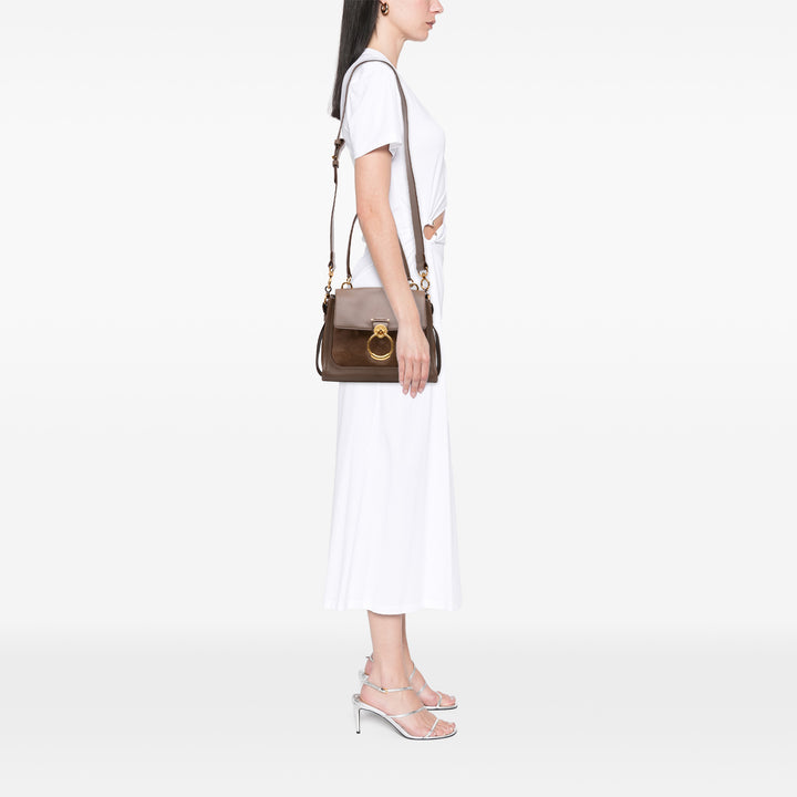 Tess Day Sac Petit Cuir de veau Marron