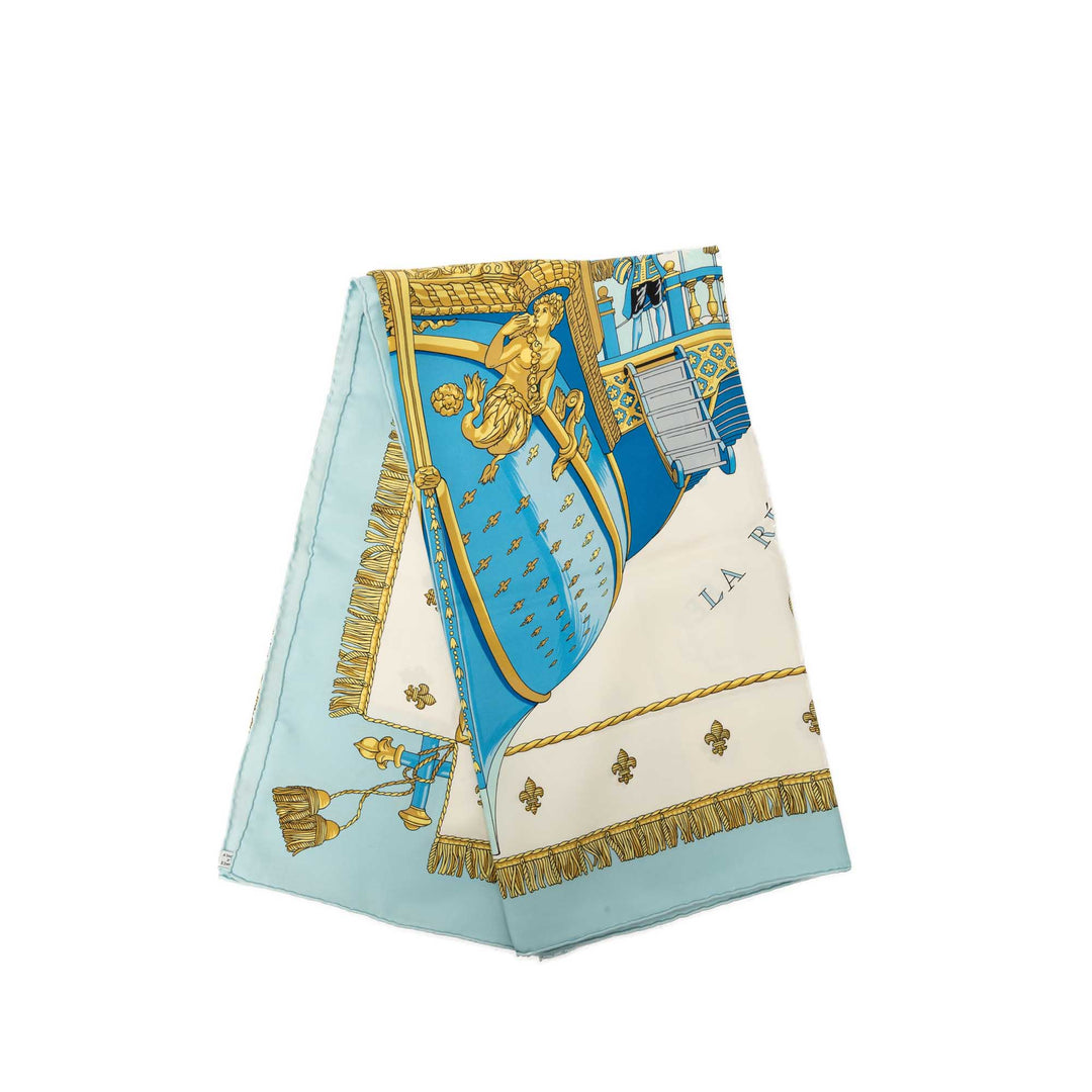 Vue Du Carrosse De Galere La Reale Foulard 90 Blanc