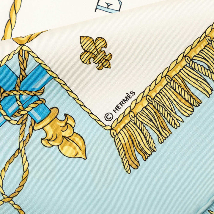 Vue Du Carrosse De Galere La Reale Foulard 90 Blanc