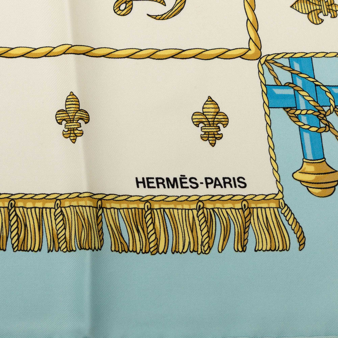 Vue Du Carrosse De Galere La Reale Foulard 90 Blanc
