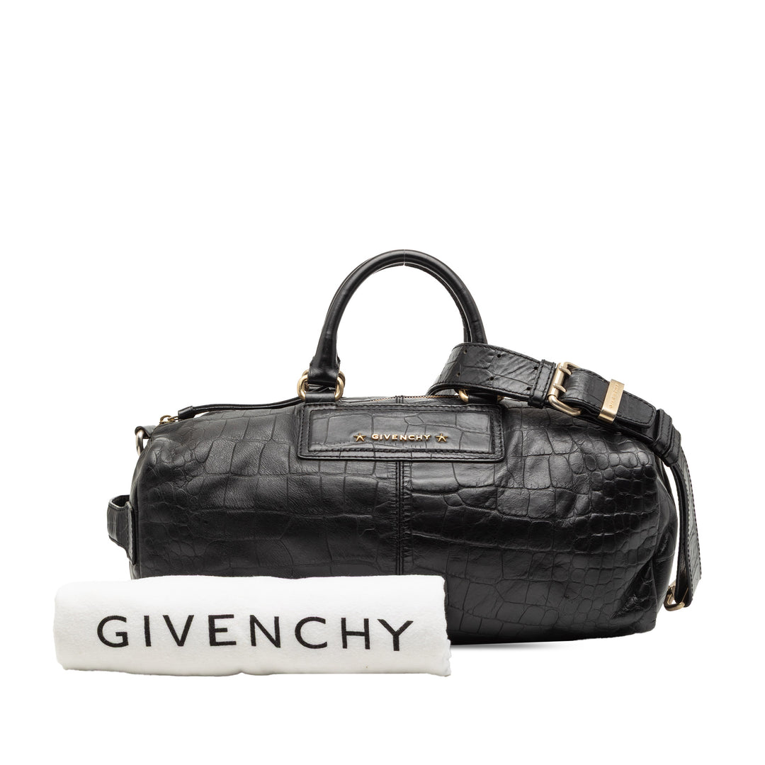 Givenchy Croc embossé Cuir Duffle Sac