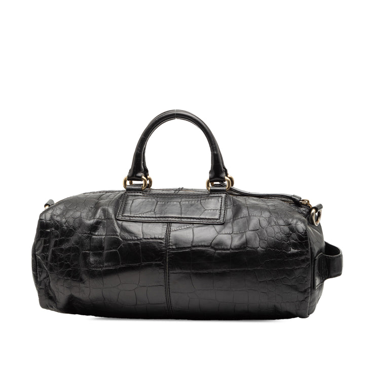 Givenchy Croc embossé Cuir Duffle Sac