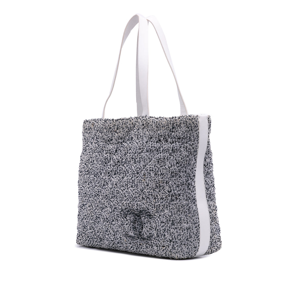 CC Terry Cloth Beach Tote Gray - Gaby Paris