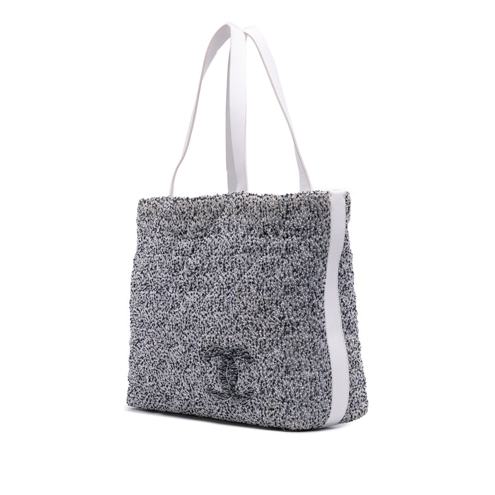 CC Terry Cloth Beach Tote Gray - Gaby Paris