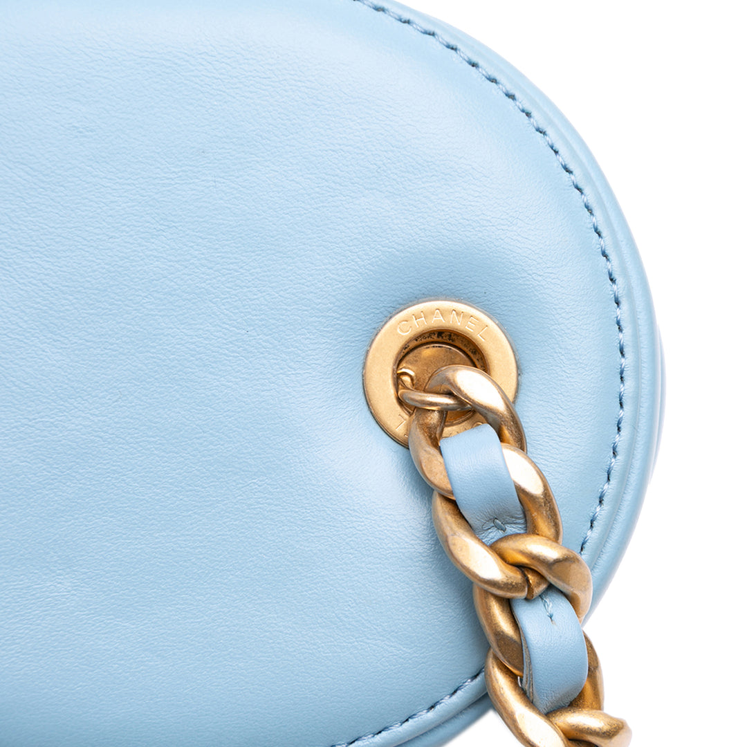 Chanel Mini CC Matelassé Cuir d’agneau Vertical Vanity