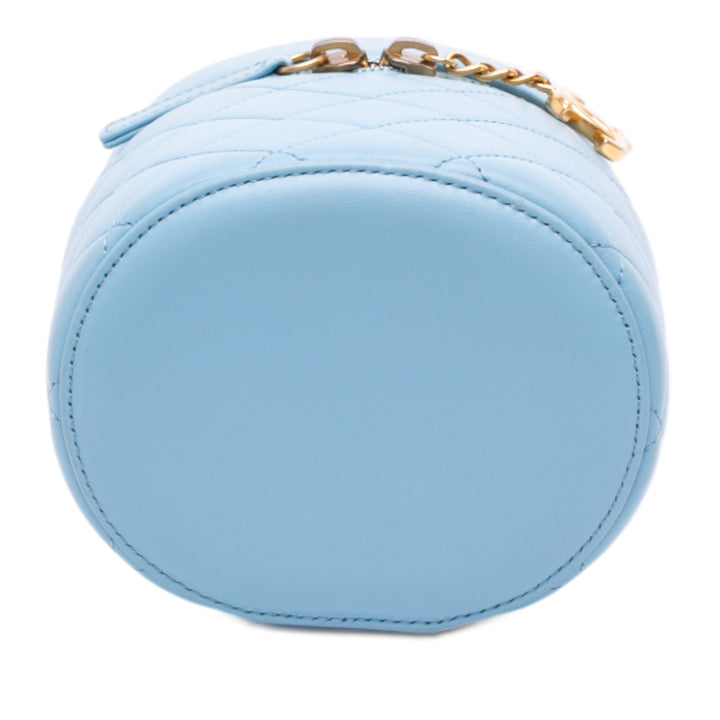 Chanel Mini CC Matelassé Cuir d’agneau Vertical Vanity