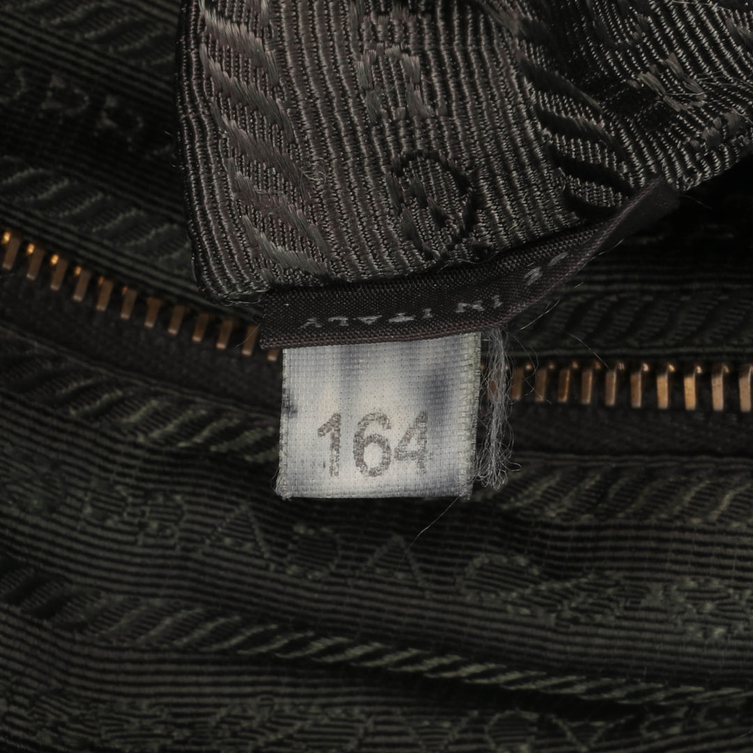Saffiano Trimmed Tessuto Zip Double Buckle Messenger Bag Black - Gaby Paris