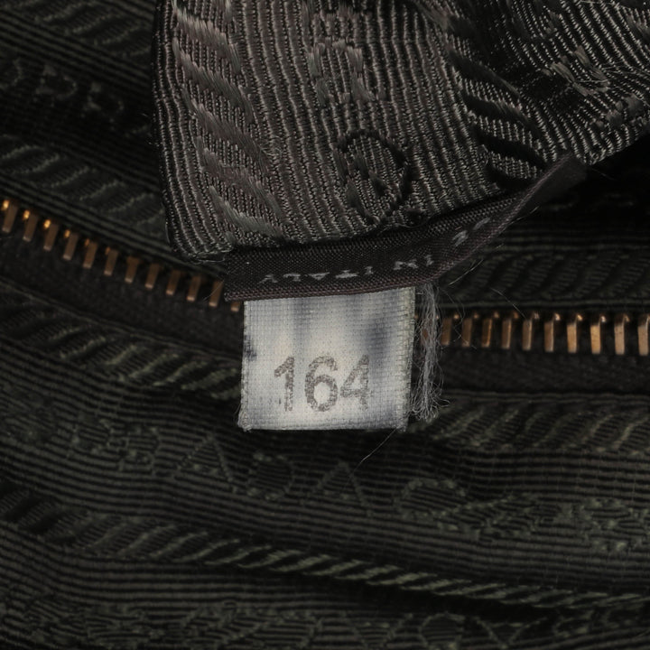 Saffiano Trimmed Tessuto Zip Double Buckle Messenger Bag Black - Gaby Paris