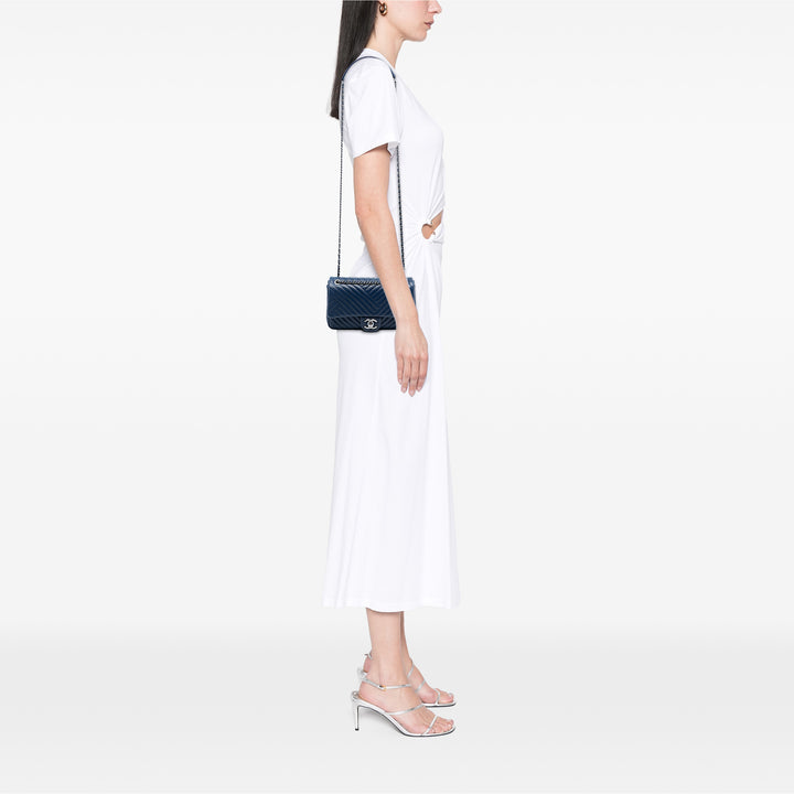 Chanel Small Cuir d’agneau CC Crossing à rabat – GABY PARIS Authentique