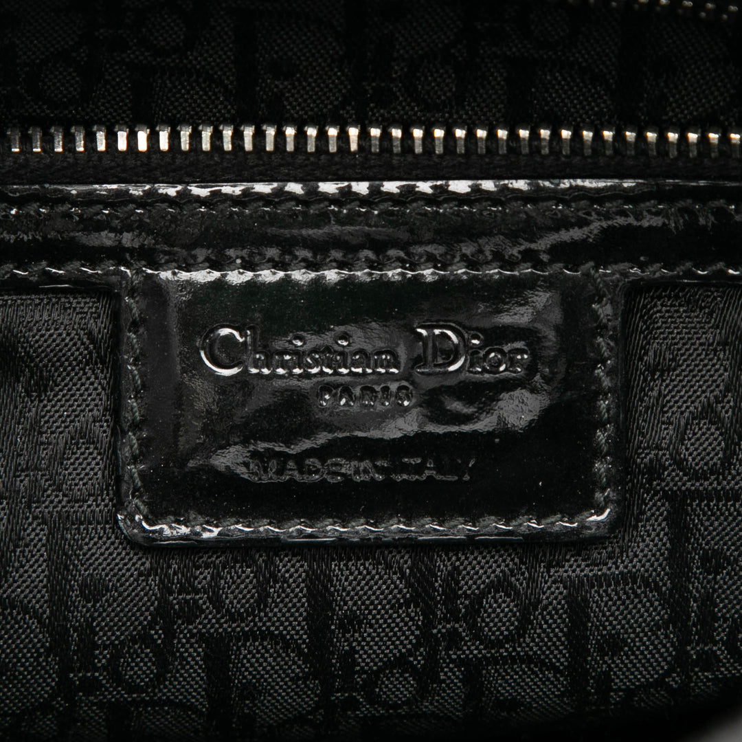 Dior Large Cuir verni Cannage Lady Dior