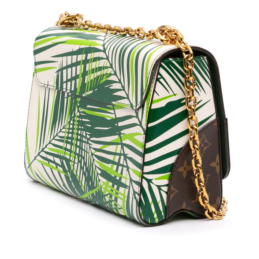 Palm Imprimé Twist MM Monogram Blanc