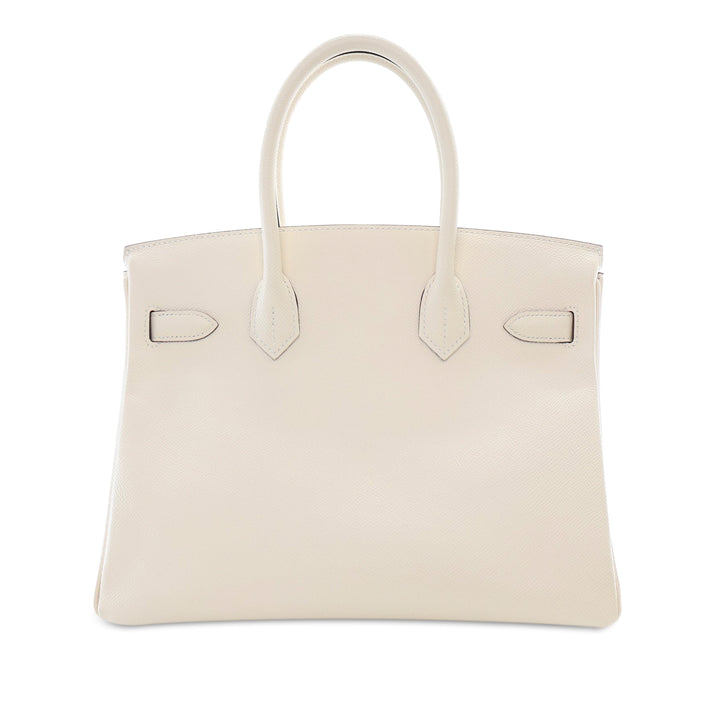 Epsom Birkin Retourne 30 White - Gaby Paris