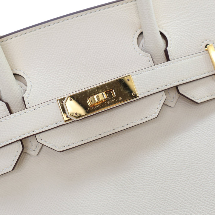 Epsom Birkin Retourne 30 White - Gaby Paris