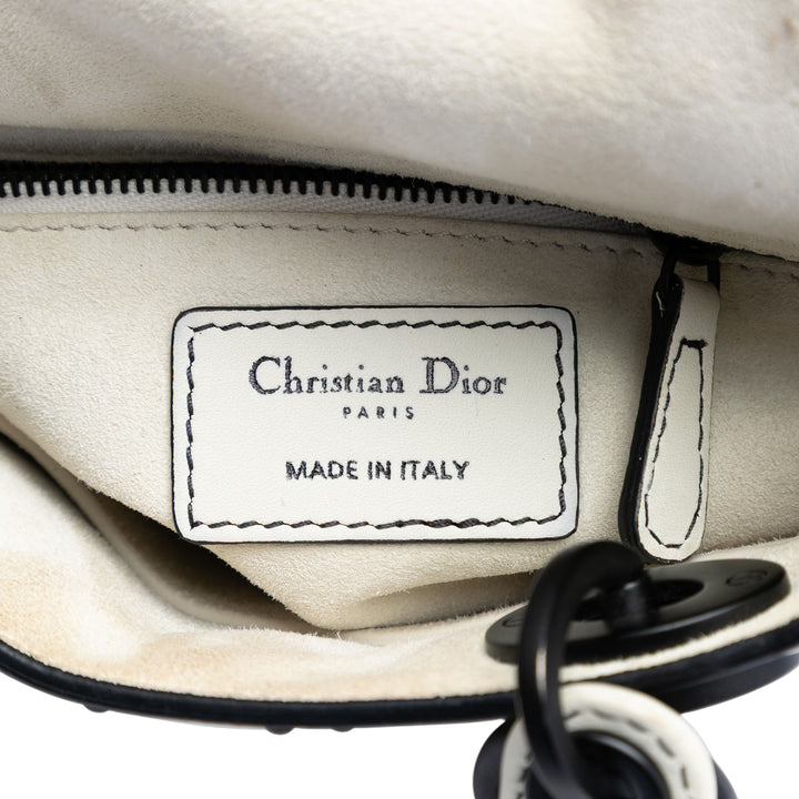 Dior Mini Ultra Matte Cuir de veau Cannage clouté Supple Lady Dior