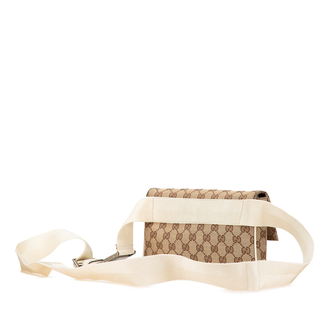 GG Canvas Belt Bag Brown - Gaby Paris