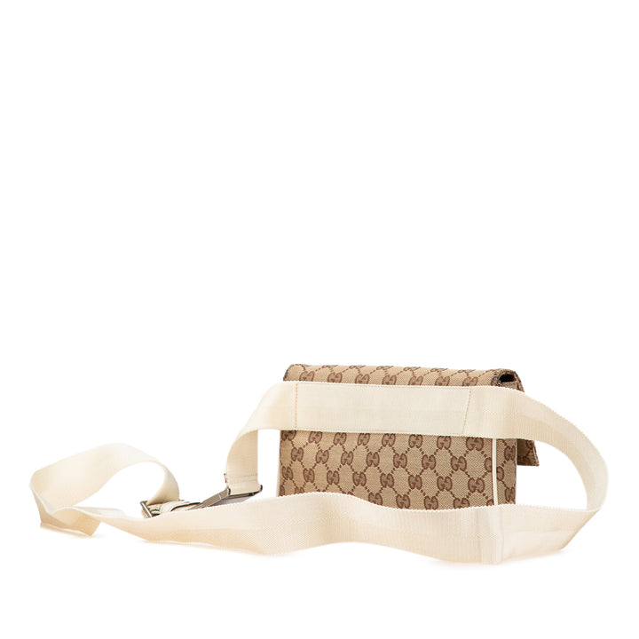 GG Canvas Belt Bag Brown - Gaby Paris