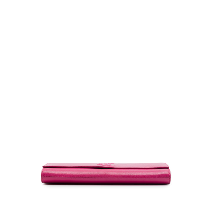 Saint Laurent Small Textured Cuir de veau Belle De Jour Pochette
