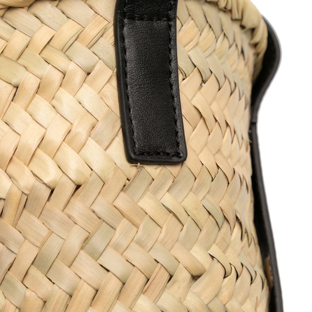 Chloé Small Raffia et Smooth Cuir de veau Sense Basket Cabas