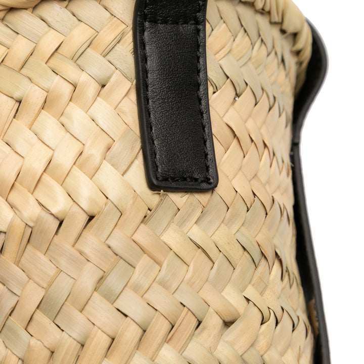 Chloé Small Raffia et Smooth Cuir de veau Sense Basket Cabas