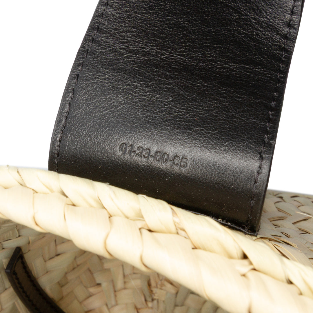 Chloé Small Raffia et Smooth Cuir de veau Sense Basket Cabas