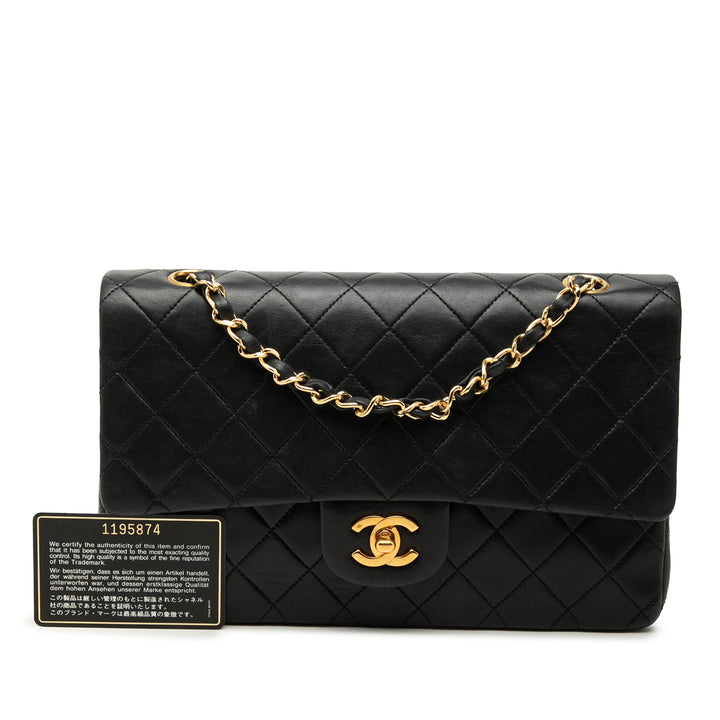 Chanel Medium Classic Cuir d’agneau Double rabat