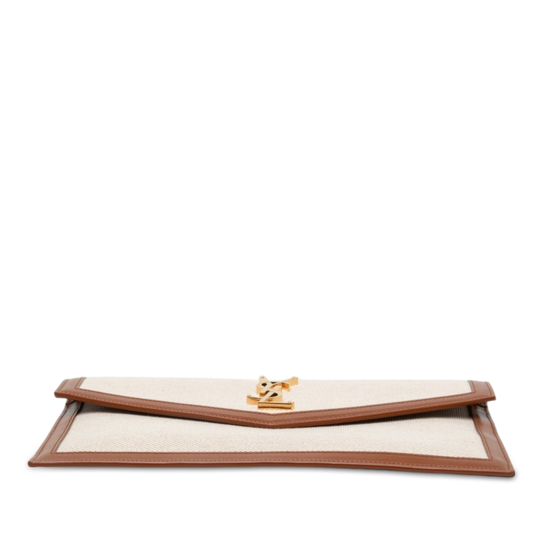 Saint Laurent Uptown Pochette Marron – vue 3 – GABY PARIS