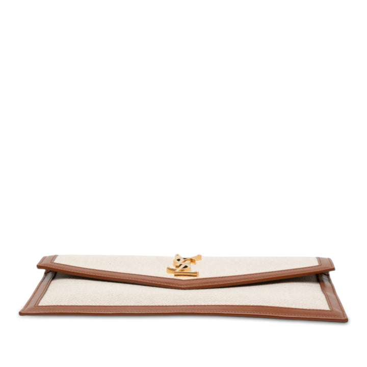 Saint Laurent Uptown Pochette Marron – vue 3 – GABY PARIS