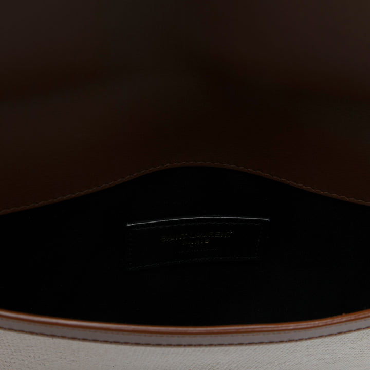 Saint Laurent Uptown Pochette Marron – vue 4 – GABY PARIS