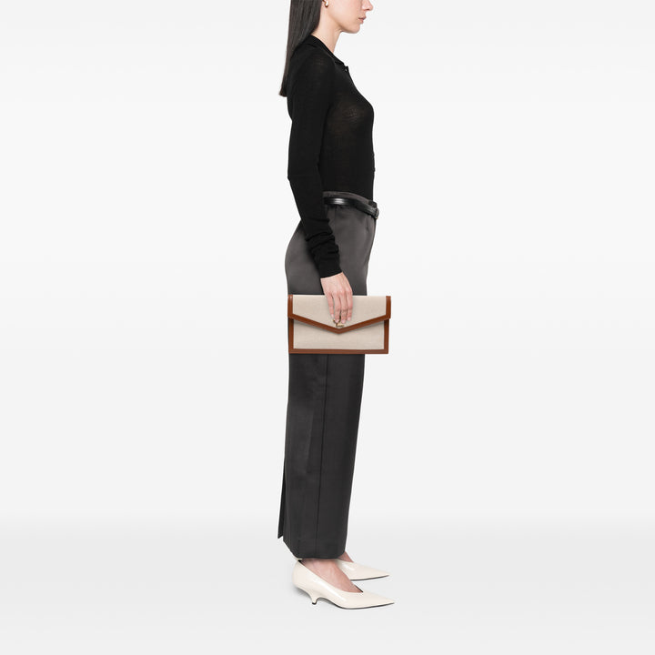 Saint Laurent Uptown Pochette Marron – vue 5 – GABY PARIS