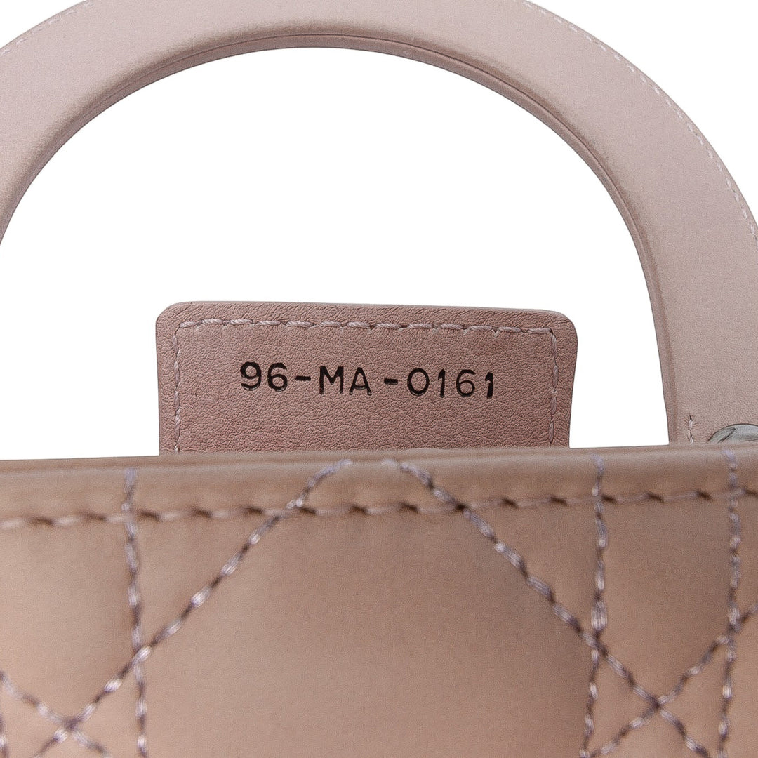 Dior Medium Cuir d’agneau Cannage Lady Dior Rose – GABY PARIS Authentique
