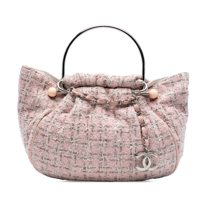 Chanel Tweed Boucle Knitting Top Handle Bag Rose – GABY PARIS Authentique