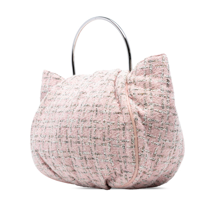 Chanel Tweed Boucle Knitting Top Handle Bag Rose – GABY PARIS Authentique