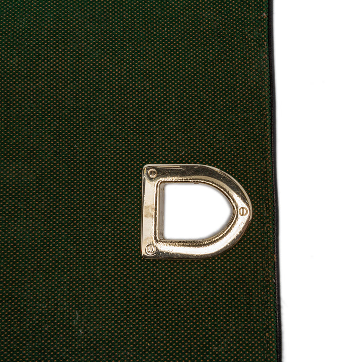 Oblique Velvet Diorama Satchel Green - Gaby Paris