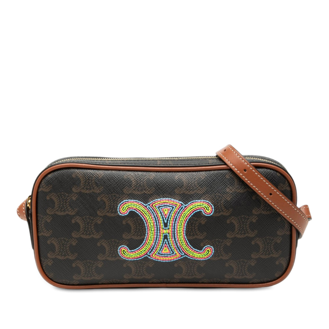 Celine Triomphe Sac caméra Mini Toile enduite