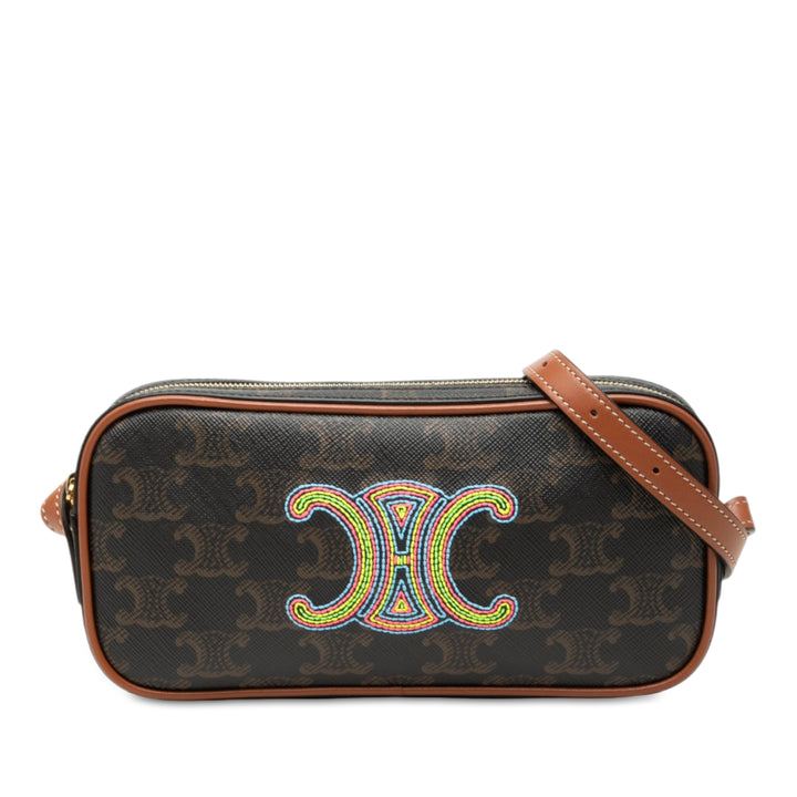 Celine Triomphe Sac caméra Mini Toile enduite