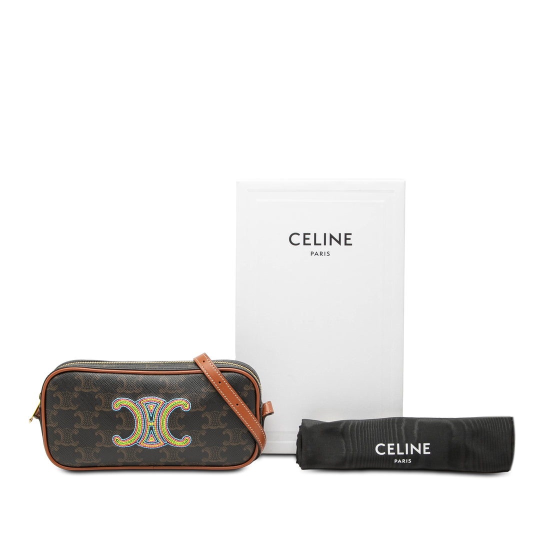 Celine Triomphe Sac caméra Mini Toile enduite