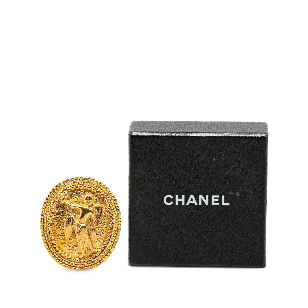 Chanel Gold Plated Angel Brooch Gold - GABY PARIS