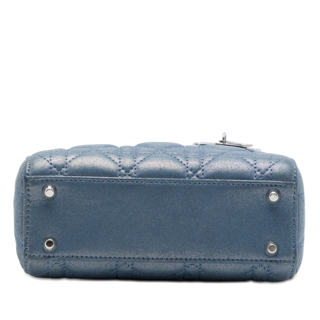 Dior Mini Iridescent Cuir d’agneau Cannage Lady Dior