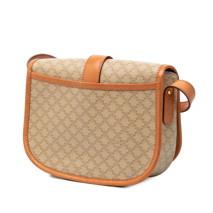 Celine Sac bandoulière Macadam Toile enduite Beige – vue 2 – GABY PARIS