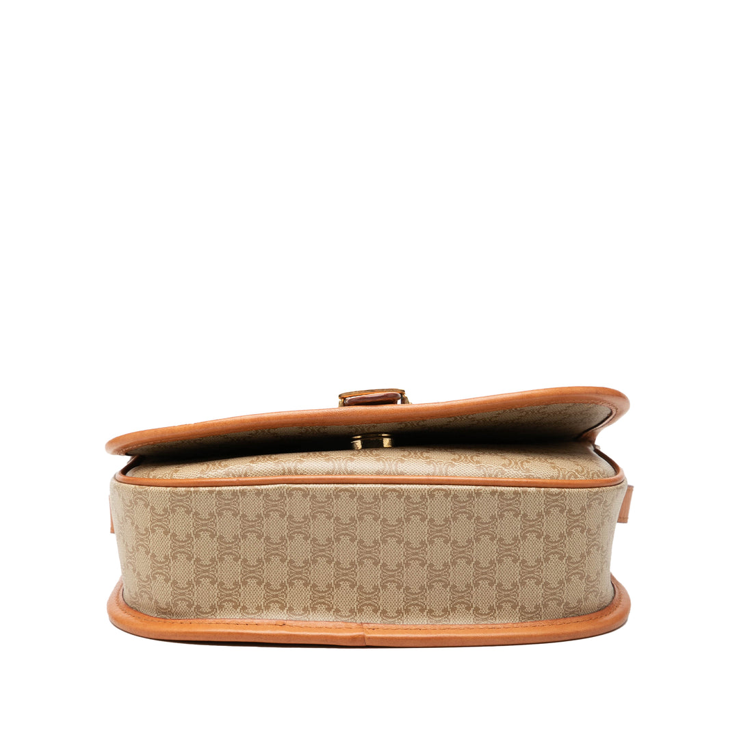 Celine Sac bandoulière Macadam Toile enduite Beige – vue 3 – GABY PARIS
