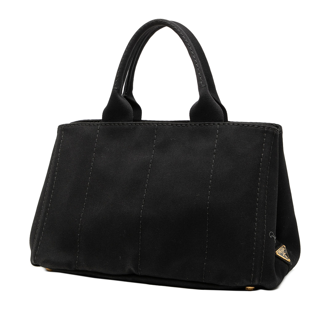 Prada Cabas Canapa Logo Noir – vue 2 – GABY PARIS