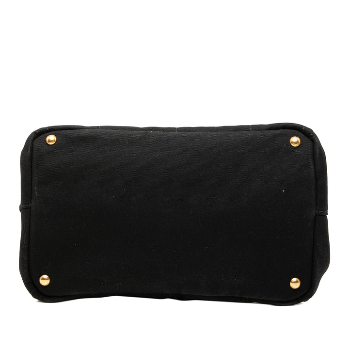 Prada Cabas Canapa Logo Noir – vue 3 – GABY PARIS
