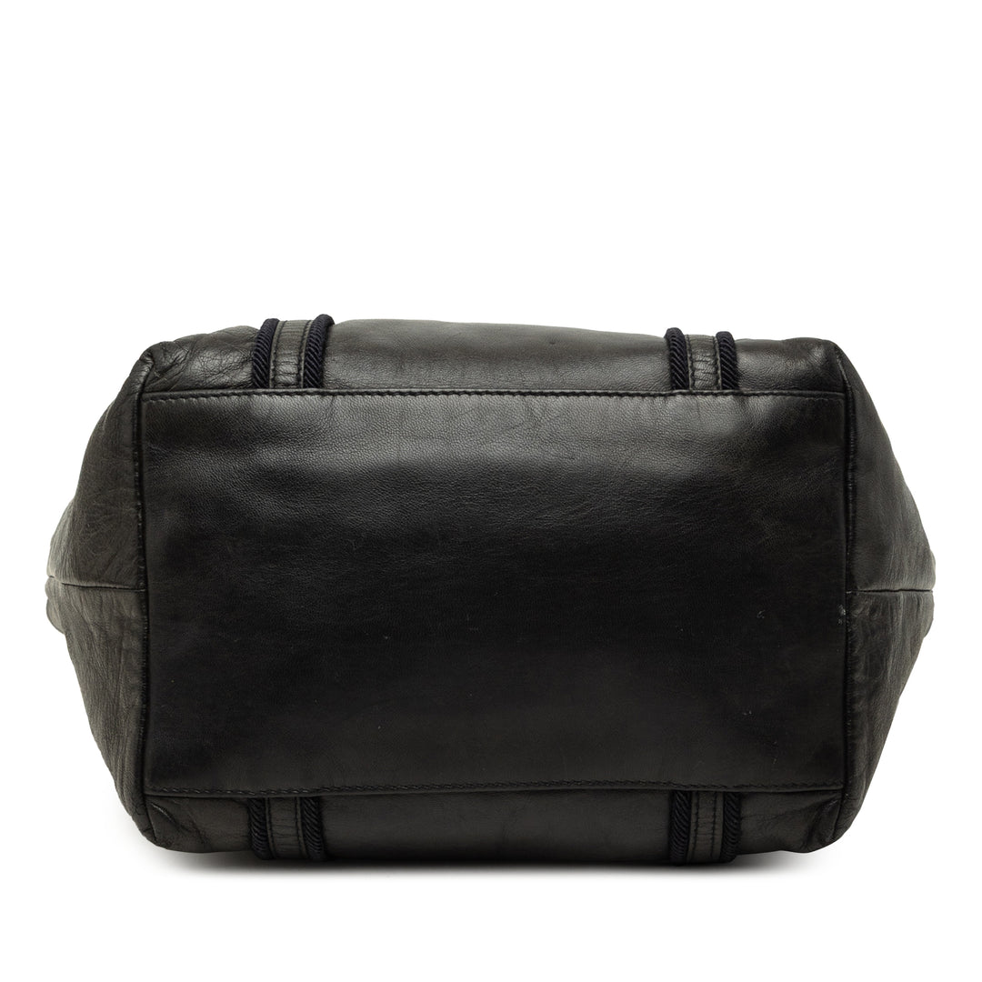 Souple Veau Cabas Noir