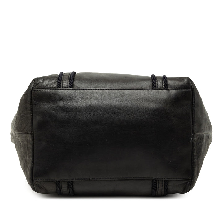 Souple Veau Cabas Noir