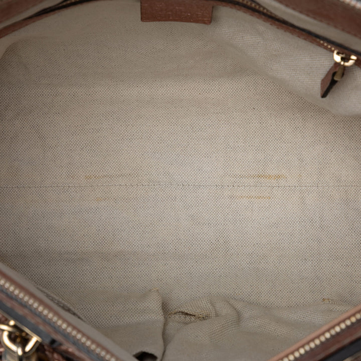 Gucci Metallic Pebbled Cuir de veau Bella Sac