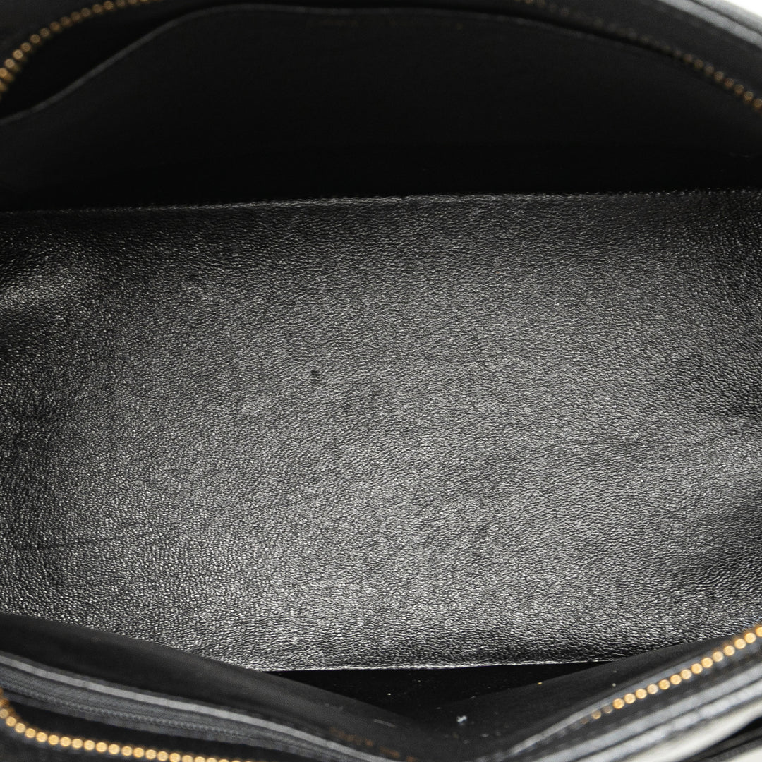 Caviar Medallion Tote Black - Gaby Paris